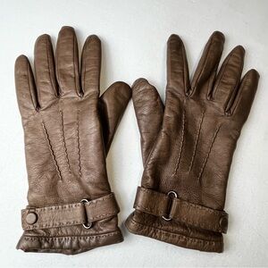 M0851 Leather Cashmere Lined Gloves Size 7.5